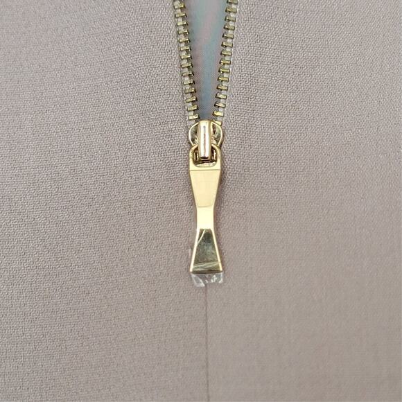 KATE SPADE Beige & Black Scallop Detail Dress Womens 0 Career Beautiful Event - Picture 7 of 13